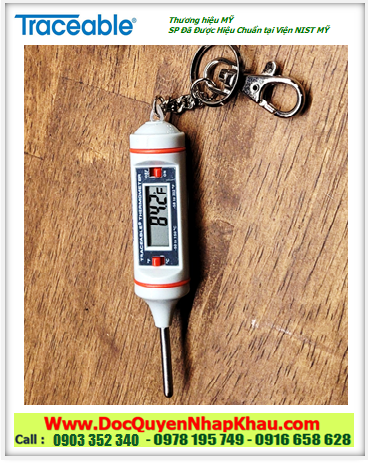 Traceable 4351, Nhiệt kế Que thăm nhiệt dải đo –50 đến 150°C Traceable@ 4351 Key-Chain Thermometer |CÒN HÀNG